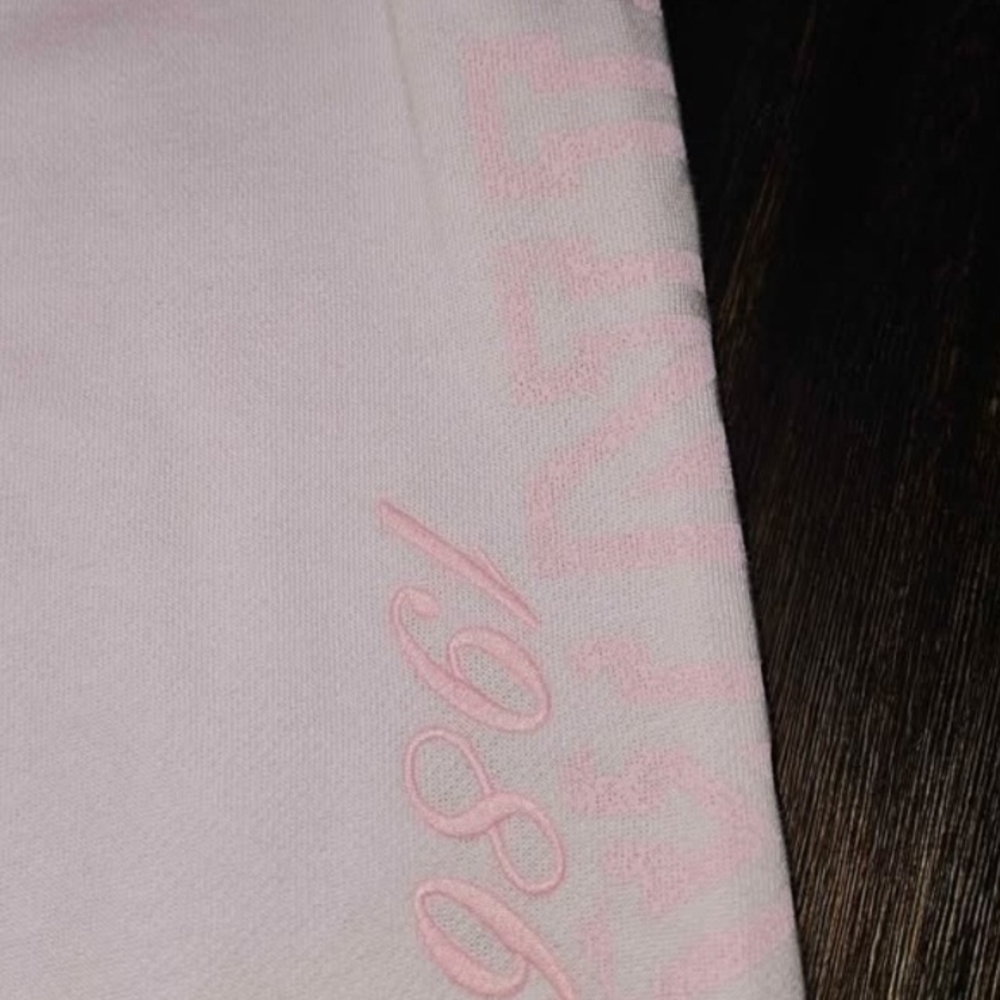 PINK Victoria's Secret Light Pink Drawstring Joggers - Picture 3 of 6